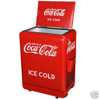 NEW vintage style all electric metal red Coca Cola Coke Refrigerator