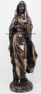 Greek Goddess Hestia Statue Hearth Family Home Figurine Vesta Cronus 