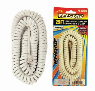 Phone Telephone Coil Cord 25 foot long