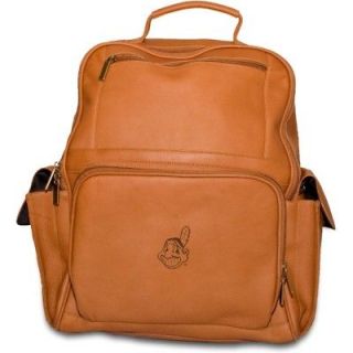 CLEVELAND INDIANS Leather Laptop Computer Back Pack Bag