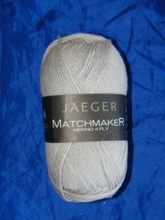Col 738 Jaeger Matchmaker Yarn 3437 Gray Merino