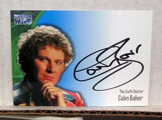 Colin Baker #AU1 DOCTOR WHO Autograph Chase Card (F11829 CCNV)