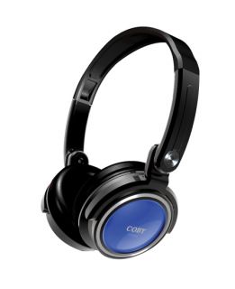 Coby CV215 Headband Headphones   Blue
