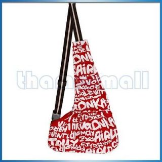   Sling Carrier Oxford Cloth Single Shoulder Bag Tote Red white S HOT