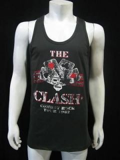 THE CLASH Combat Rock Tour 1982 T Shirt Tank Top Men L