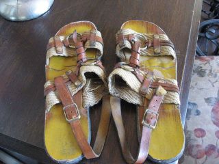 VINTAGE 70S TIRE SANDALS