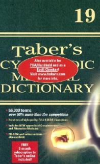 Tabers Cyclopedic Medical Dictionary Plain by Clayton L. Thomas and 