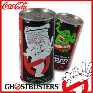 Coca Cola   Ghostbusters 2 can   Ghost in a can 1989 Movie Promotion 