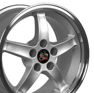 Single 17x9 Silver Cobra R Wheel Fits Mustang® 94 04