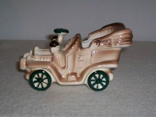 Vintage National Potteries Co. Old Fashion Car Planter