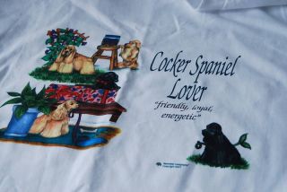 Cocker Spaniel Dogs Dog Lover T Tee Shirt Clothes New