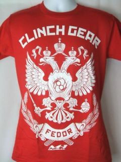 Fedor Emelianenko Clinch Gear Strikeforce Red T shirt