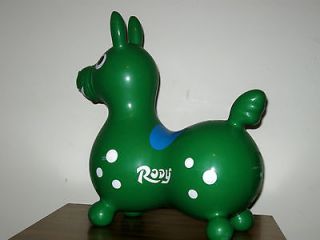 Green Rody Horse Italy Mod Dep Ledraplastic Childs Bouncing Animal 