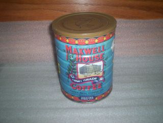 Maxwell House 650 Grams Replica of Old Style Coffee Can Tin 6.75Tall 