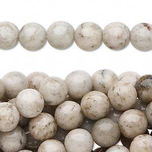 Huge Lot of 500 Grey Feldspar 8mm Round Gemstone Beads