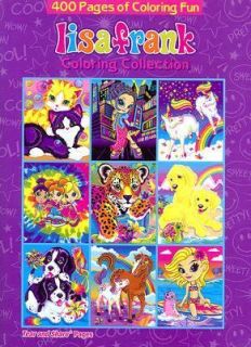 Lisa Frank Coloring Collection Tear and Share Pages by Lisa Frank 2005 