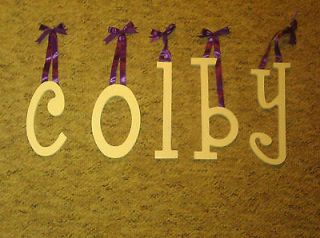 Painted Wood Nursery Letters   colby