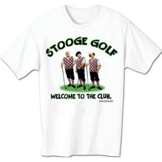 THREE STOOGES Stooge Golf Welcome to the Club T Shirt