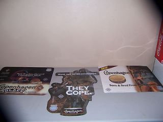 Copenhagen Cowboy Themed Countermats/Signs  Three Different, All New
