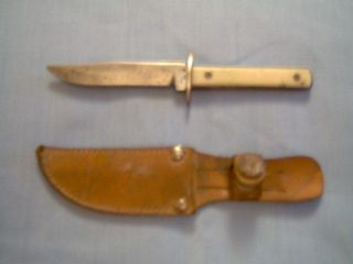 Vintage Colonial Knife Providence Rhode Island Small Sheath Knife with 