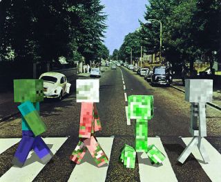 MINECRAFT MOUSEPAD   Minecraft Road   Minecraft Mob Crossing The Road