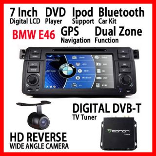   DIGITAL SCREEN CAR DVD GPS NAVIGATION BMW E46 DVB TV TUNER REAR CAMERA