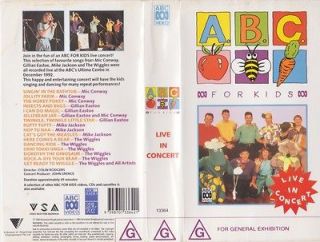 ABC FOR KIDS LIVE IN CONCERT VIDEO PAL VHS ~ A RARE FIND