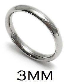 3MM Stainless Steel Comfort Fit Plain Wedding Band Ring   R316 03 