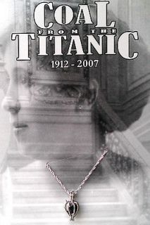 RMS TITANIC COAL SILVER PLATED 95TH ANNIVERSARY COLLECTORS EDITION 