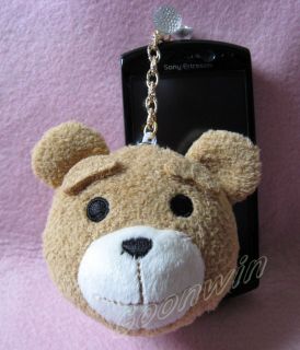   The Movie Mans Ted Bear Plush Toy Anti Dust Earphone Plug Strap PTB4