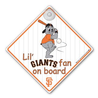San Francisco Giants Fan Car Window Baby on Board Sign Infant