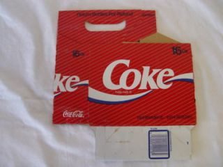 Nice 1990s Coca Cola Coke 16oz Bottle 6 Pack Carrier