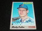 Seattle Pilots Marty Pattin Auto Signed 1970 Topps Card #31 Vintage 