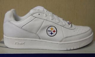 AWESOME Pittsburgh Steelers REEBOK Recline WHITE NFL Shoes   mens 