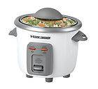   & Decker RC3303 3 Cup Rice & Vegetable Cooker Steamer with Glass Lid