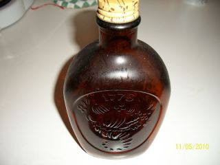 Vintage Log Cabin Syrup Bottle 1776 Cornucopia
