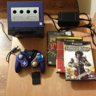 Nintendo GC Game Cube Console Lot + 3 Games Gameboy Player Controller 