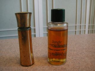   Vintage Tuvache Jungle Gardenia 1/2 oz Parfum Perfume + Dram Bottle