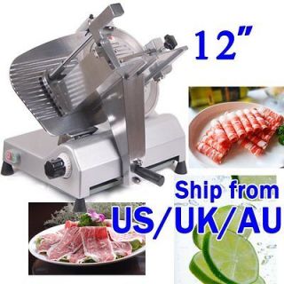 12 BLADE COMMERCIAL STAINLESS STEEL ELECTRIC MEAT SLICER HIGH QUALITY 