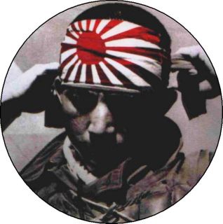 JAPANESE WW2 KAMIKAZE 2.25 pin button badge magnet SAMURAI ZEN 