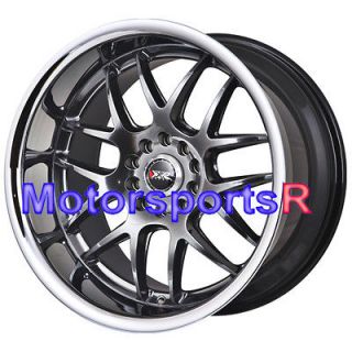   Chromium Black Rims Staggered Wheels 5x114.3 08 13 Infiniti G37 Coupe
