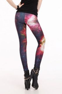 Sexy Multi Color Galaxy Printed Stretchy Tights Jeans Leggings Pants 