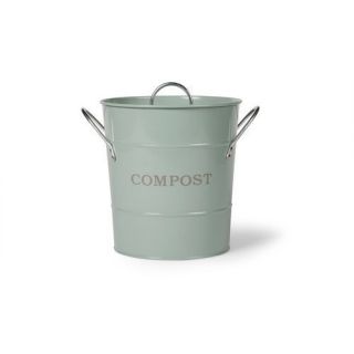   Trading Enamel Shutter Blue Kitchen Air Tight Compost Bucket Bin