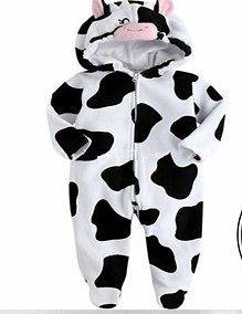 Boys Cow Costume Coverall 00/0/1/2 Great For Photo Taking Birthday 