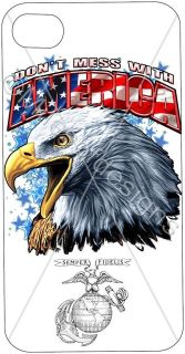IPhone 4 4S Cover Cool Graphics Custom Dont Mess w America Marines 