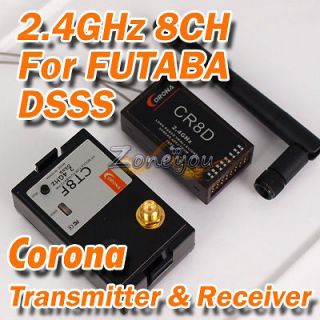 New Corona 8CH CT8F CR8D 2.4GHz RC Transmitter Module Receiver for 