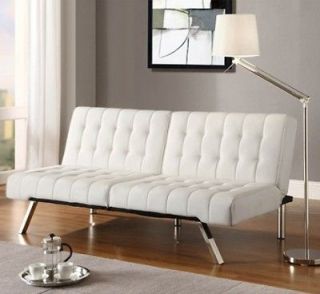   Faux Leather Sofa Bed Futon Click Clack Convertible Couch Klik Klak