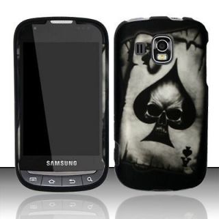 for Boost Mobile Samsung Transform Ultra ACE SPADE SKULL HARD COVER 