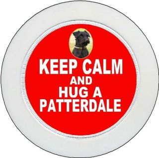 Patterdale Terrier Dog (Keep Calm and Hug) Car Tax Disc Holder By 
