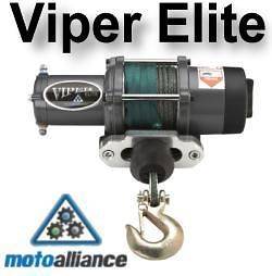 VIPER Elite 3500lb UTV Winch & Mount w/AmSteel Blue rope for Polaris 